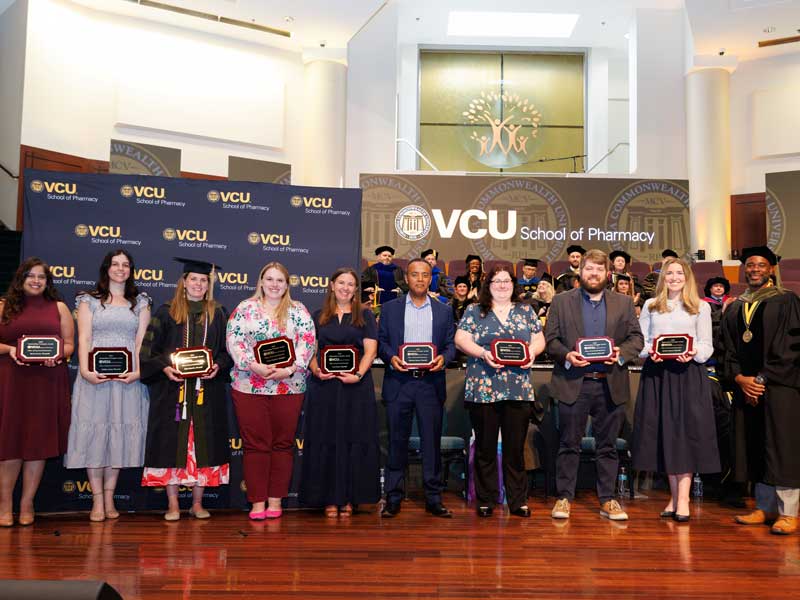 VCU School of Pharmacy recognizes 10 preceptors on-stage who have gone above and beyond in training our students at the school’s Hooding and Diploma Ceremony on May 8, 2026